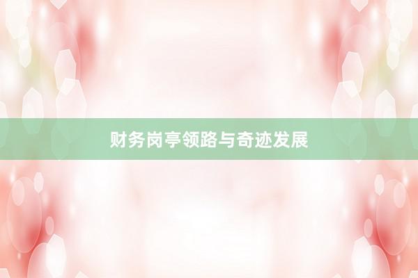 财务岗亭领路与奇迹发展
